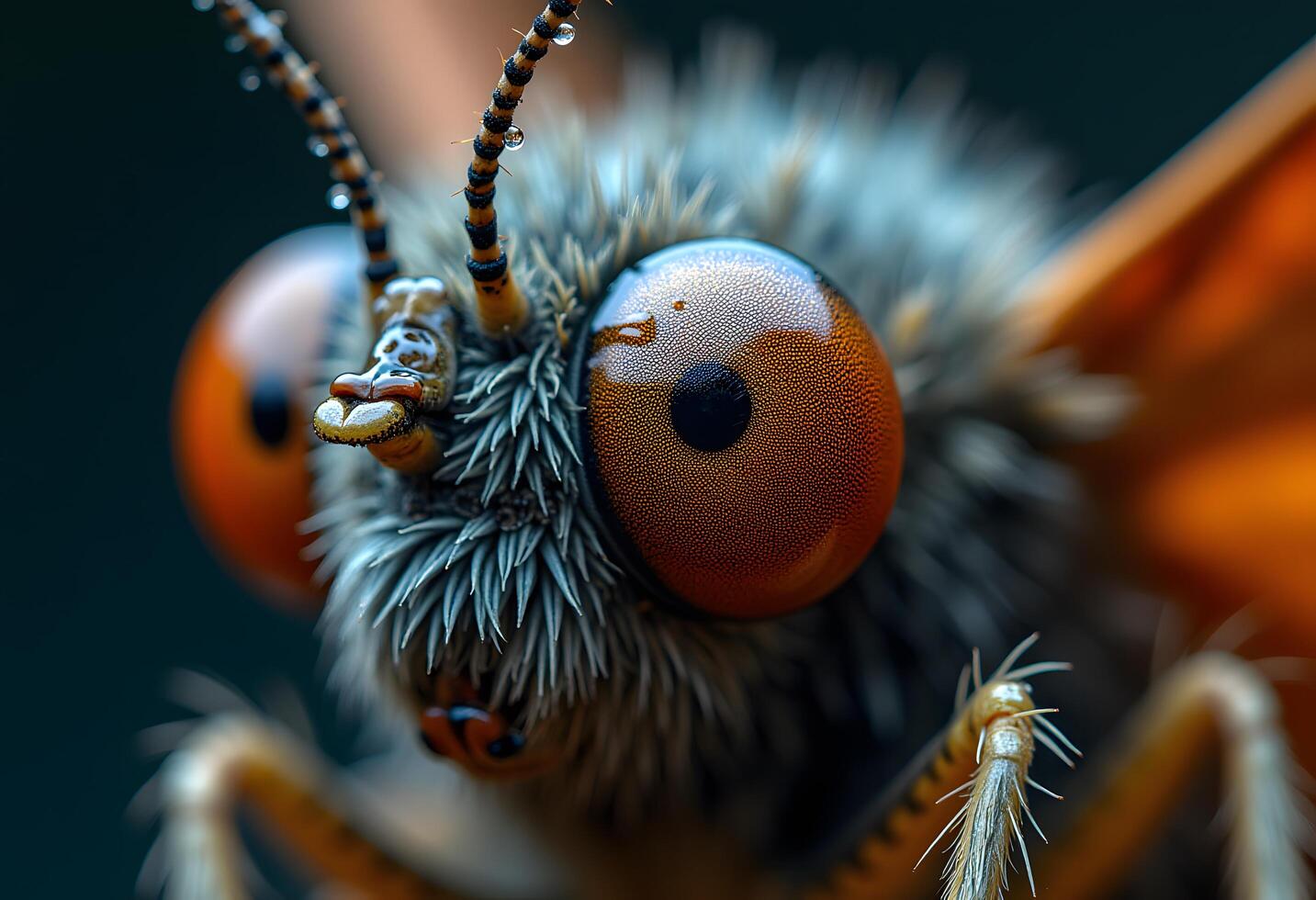 A Close-Up Look at a Butterfly's Face photo