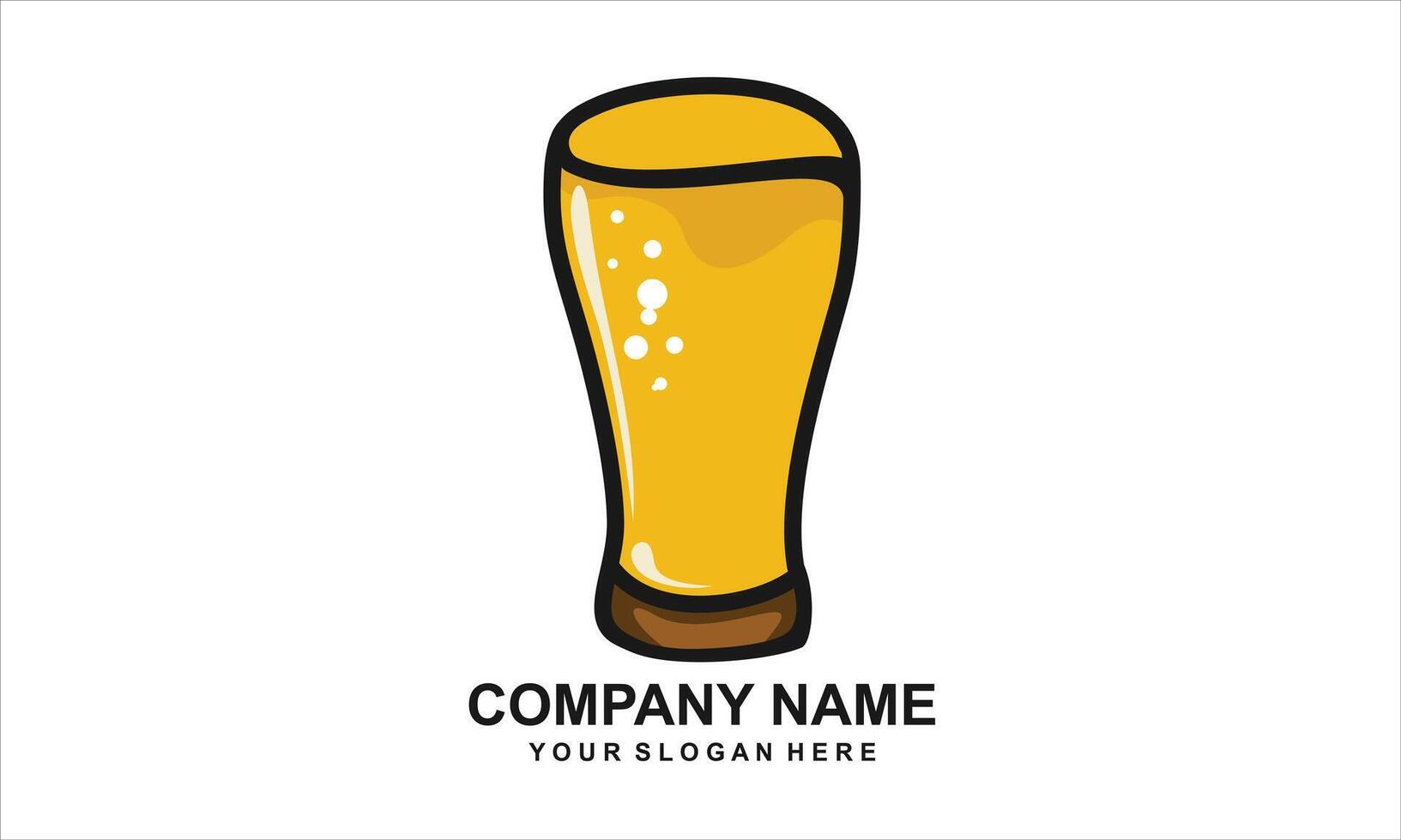 soda drink logo in a glass vector