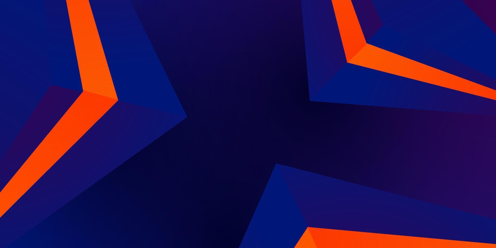 Abstract geometric futuristic background with triangle dark purple and orange gradient shapes background design. Triangle orange shape pattern. vector