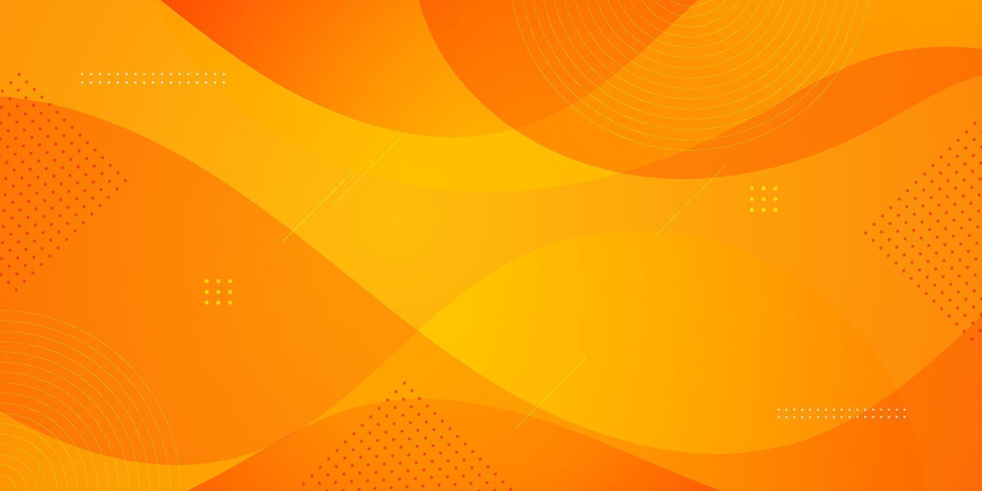 Abstract orange wave background with colorful bright gradient. Abstract geometric pattern simple background design for banner, brochure, presentation, and business card. vector