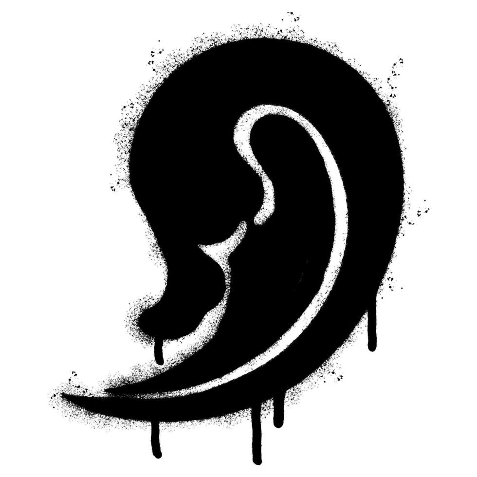 Spray Painted Graffiti wave water sea icon isolated on white background. vector