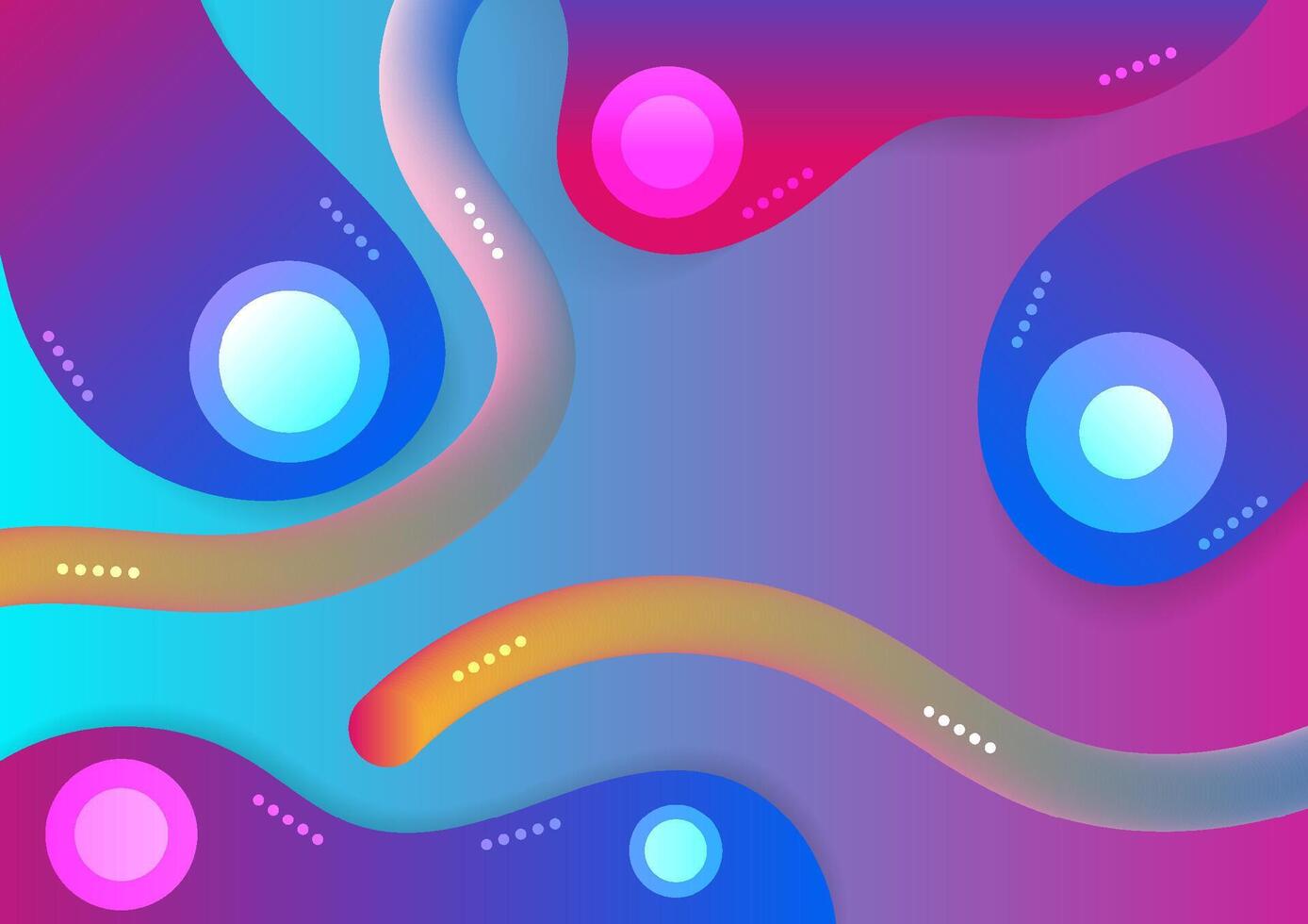 Flowing smooth wave pattern and 3d line on blue and pink color background. Internet network and communication signal technology, fiber optic line. Science and music backdrop. vector