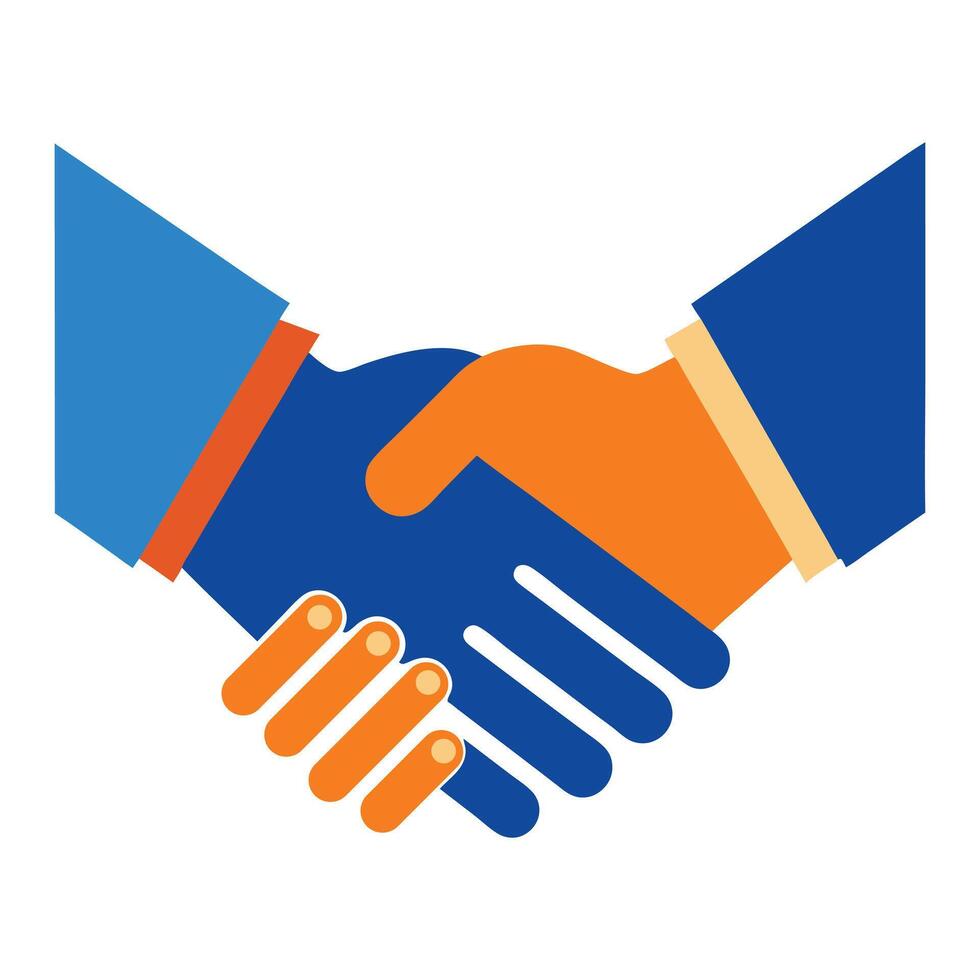 High-Quality Handshake for Corporate Collaboration vector