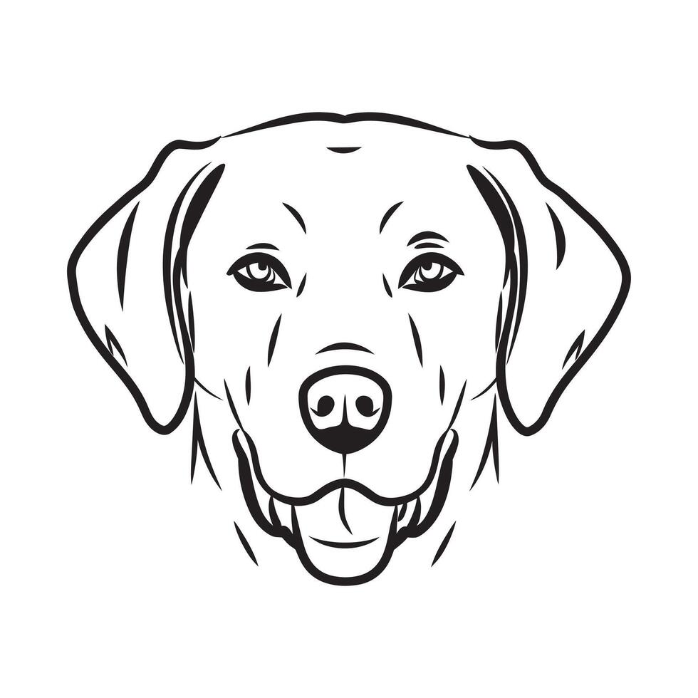 Labrador Dog Art Design Perfect for Animal Merchandise vector