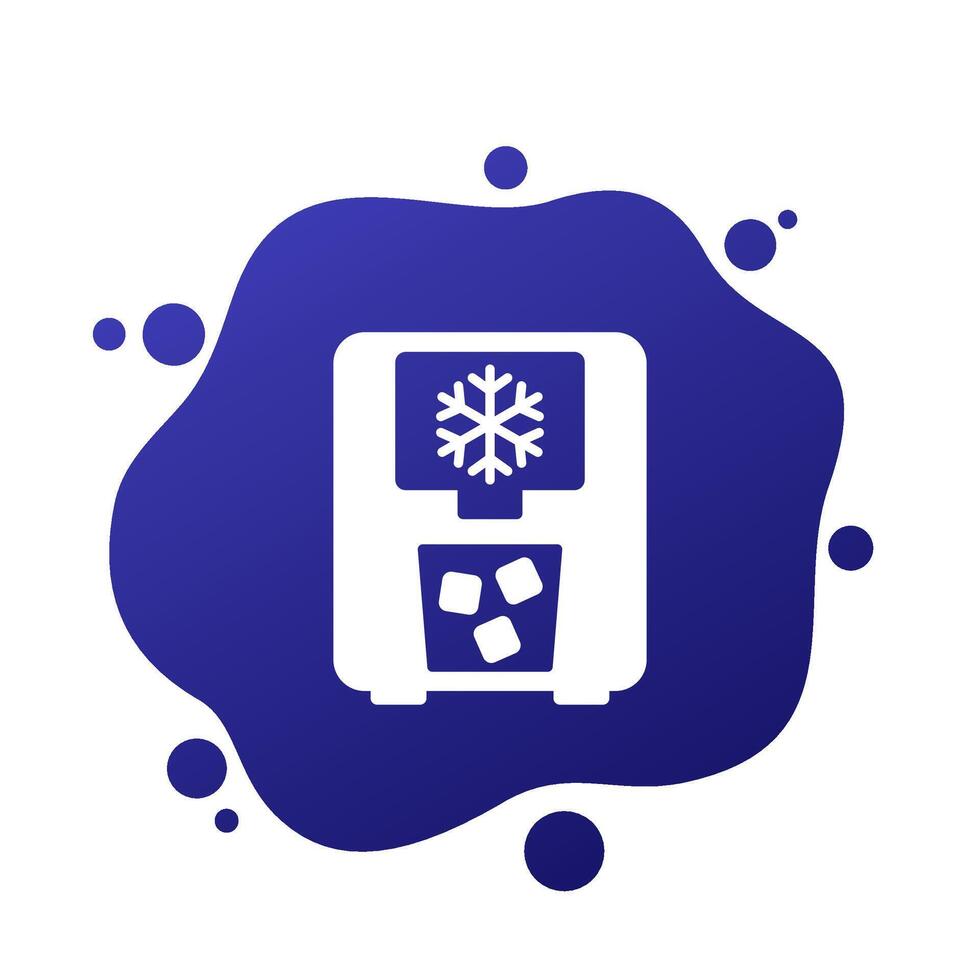 ice maker icon, ice machine vector