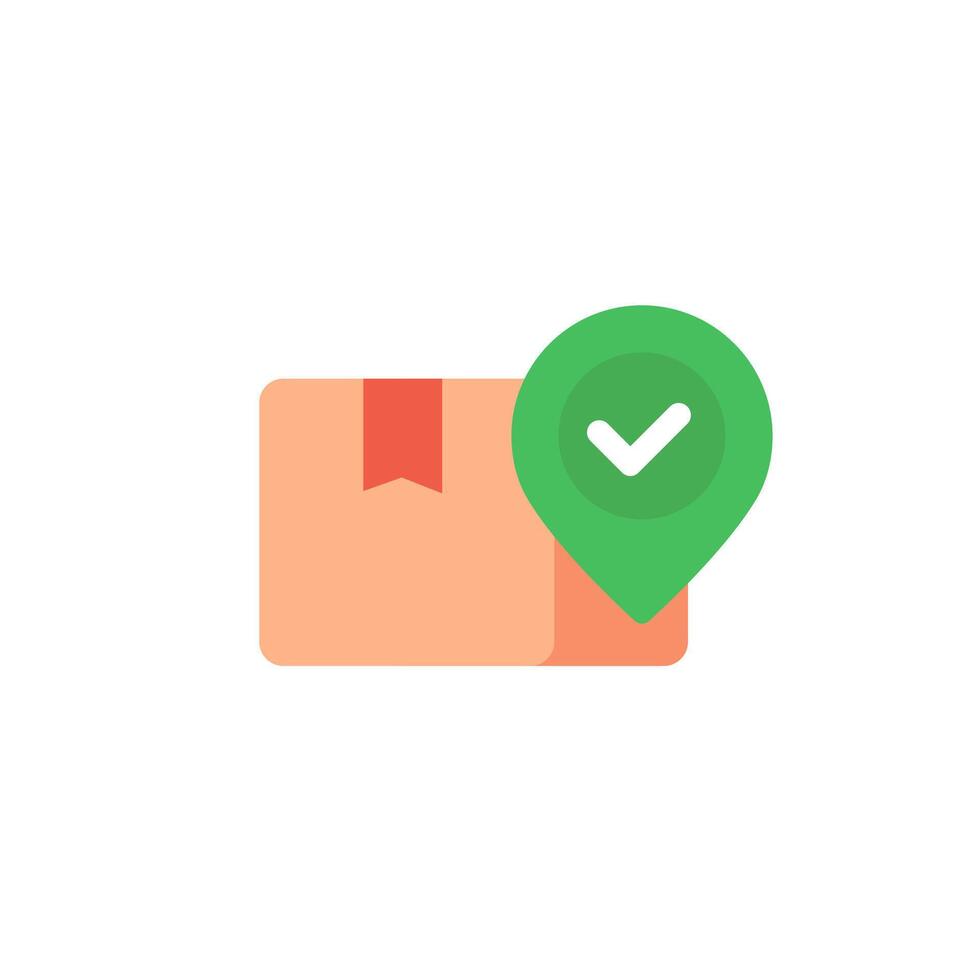 order shipping icon with a box vector