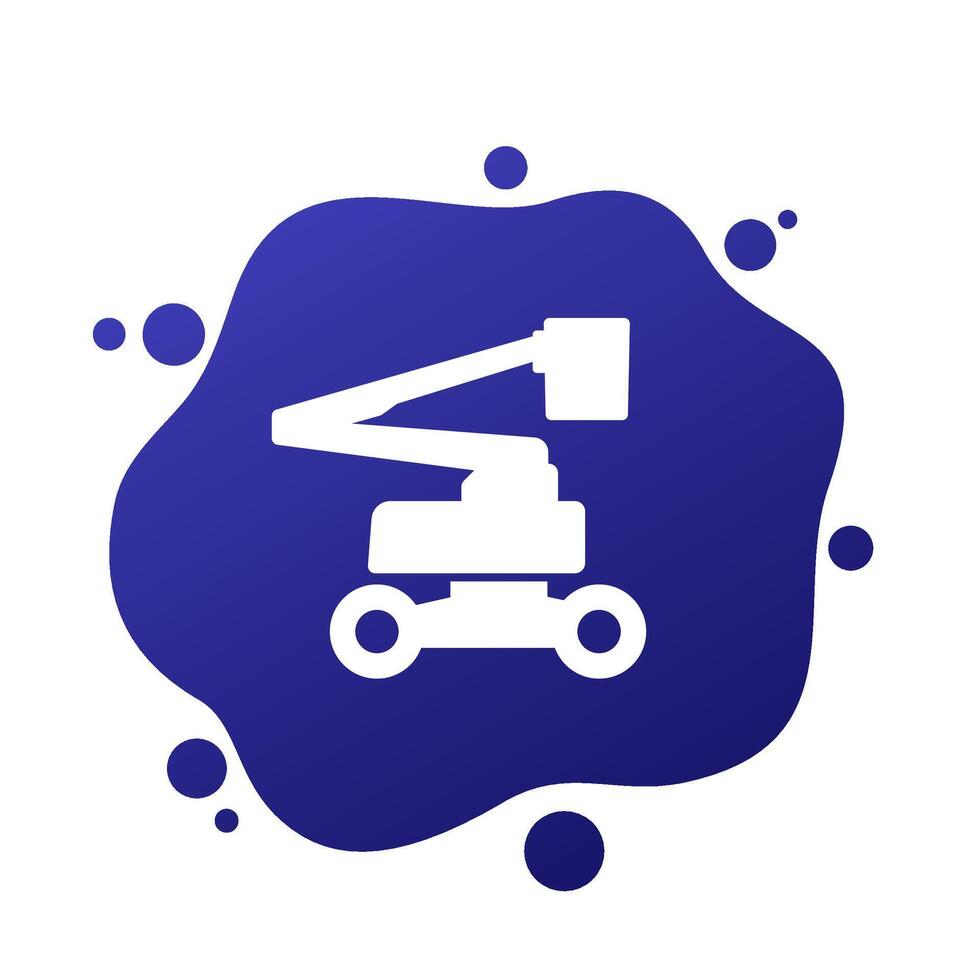 aerial work platform icon, AWP vector