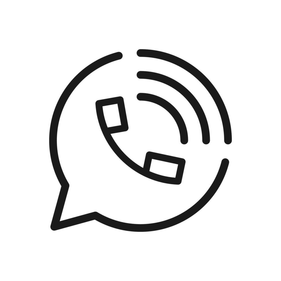 Phone icon. Chat bubble icon. vector