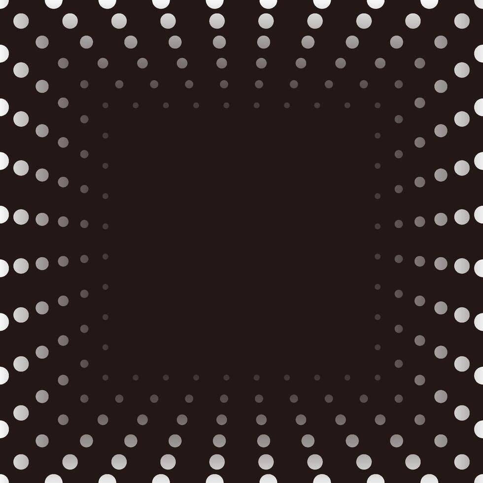 Square Abstract Frame And Background Illustration With Abstract Dot Patterns And Text Space. vector