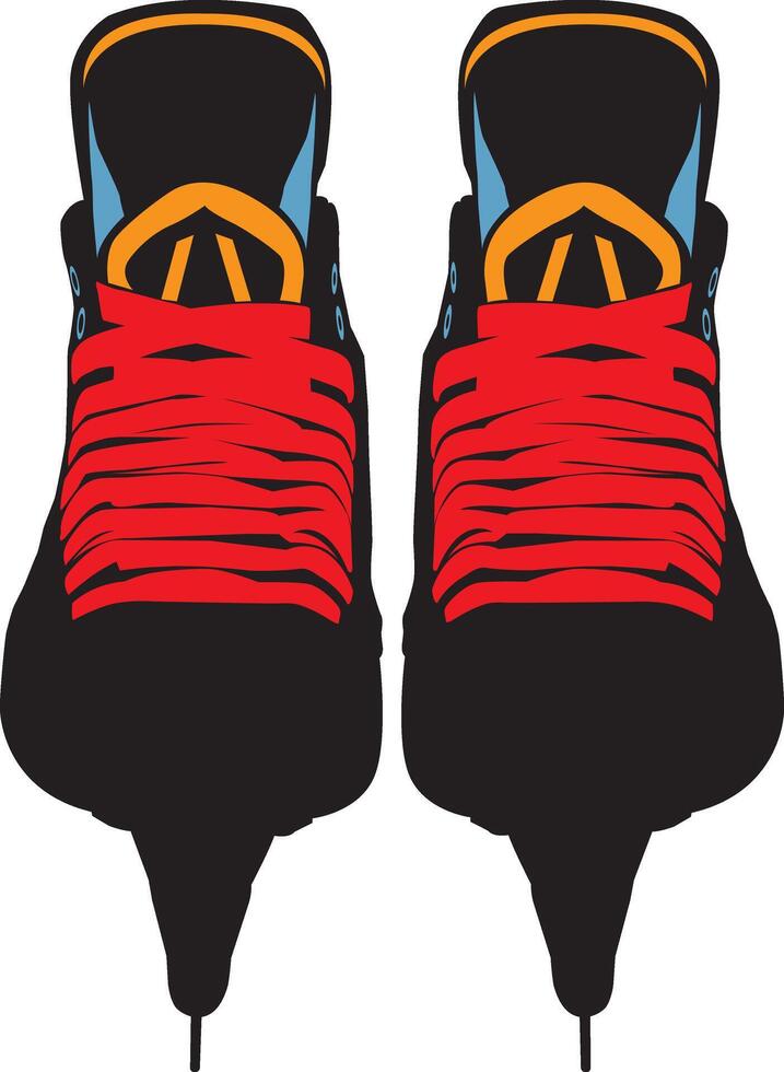 Pair of ice hockey skates, Ice Hockey, ice skates cut file vector