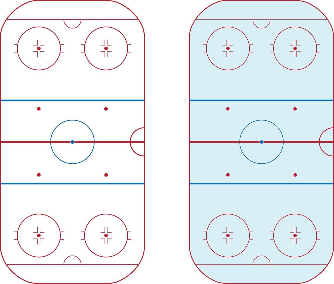 Ice Hockey Rink, Winter Sports, Hockey Rink Cut Files vector