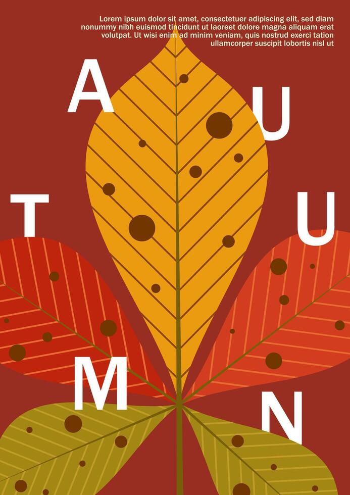 Autumn Patterns and simple. Hello Autumn. Sale banner, poster, flyer, cover. Autumn card. vector