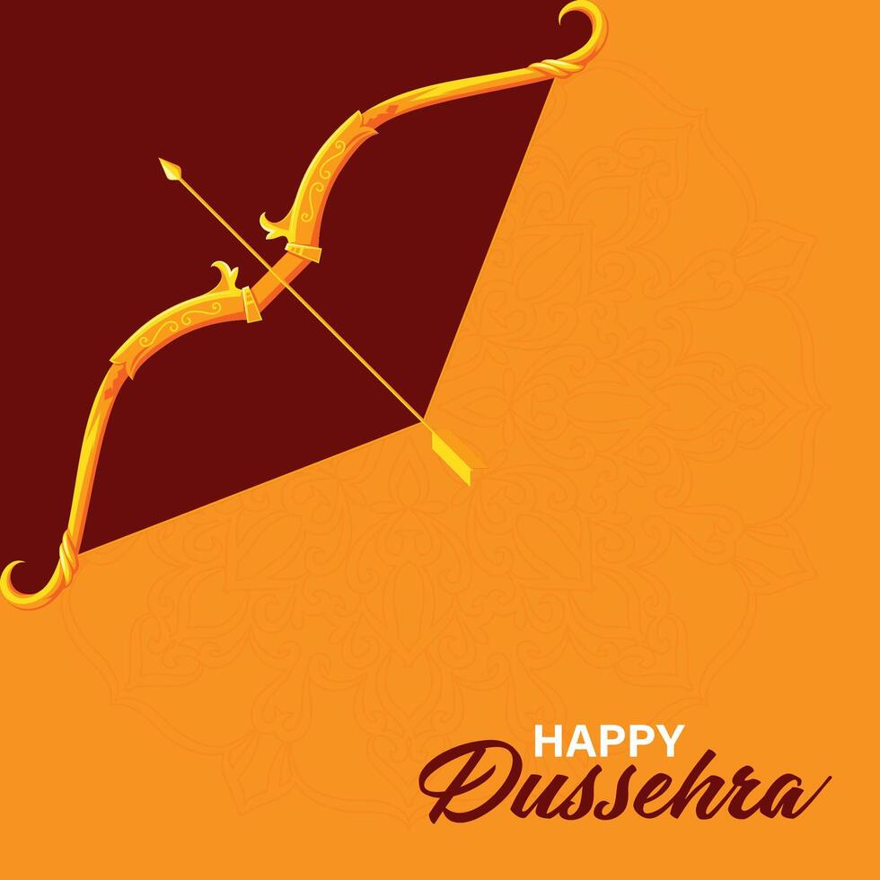 happy Dussehra, Vijayadashami festival of india vector