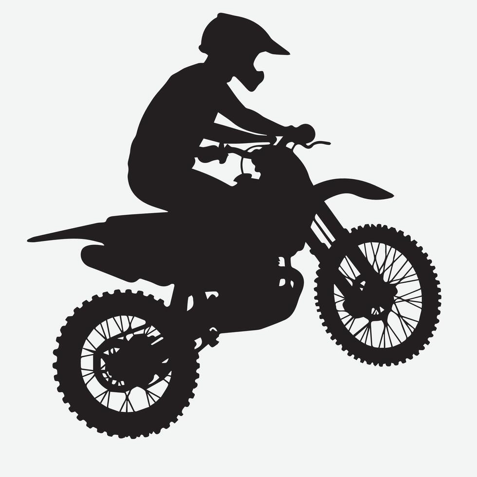 illustration design graphic of moto cross vector