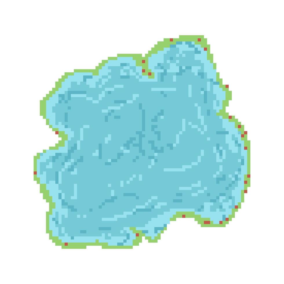 A cool, refreshing lake on a summer day vector