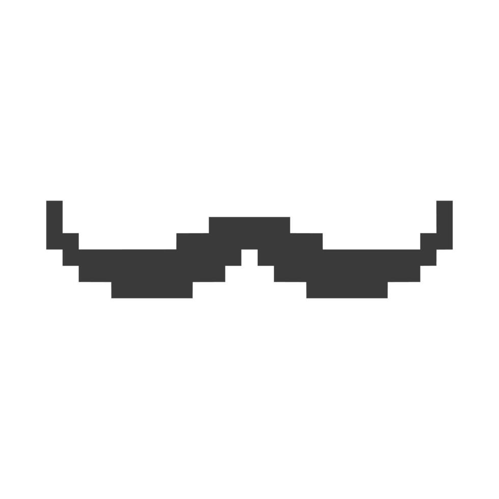 moustache is clean, neat, sharp, iconic, and classic vector