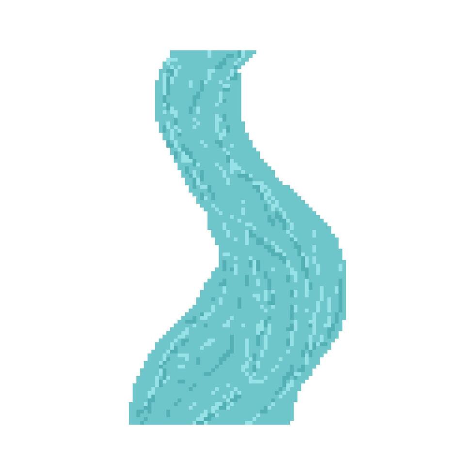 River winds through endless plains vector