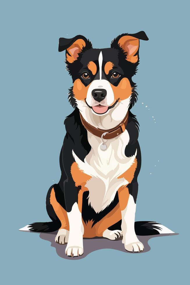 illustration design graphic of cat and dog vector