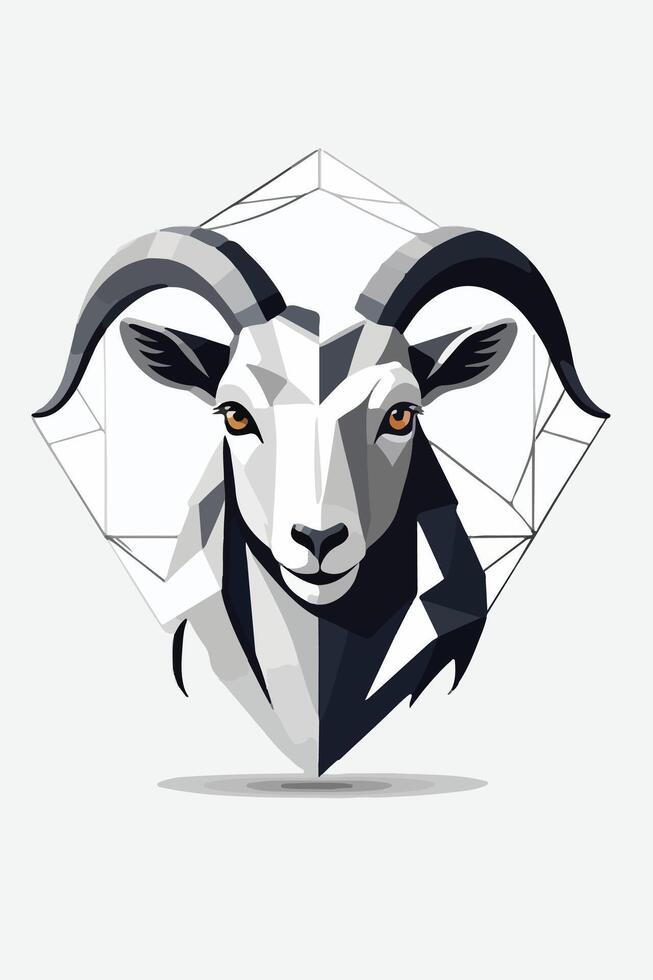illustration design graphic of animal in geometric style vector