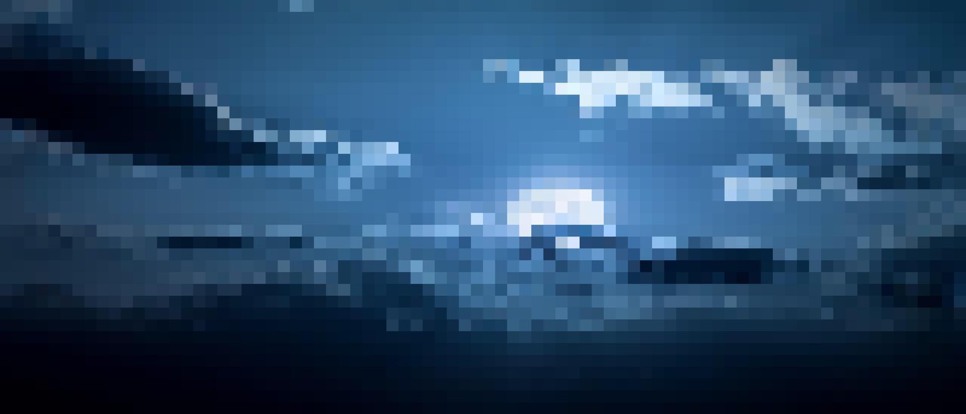 pixel art dark night sky background vector