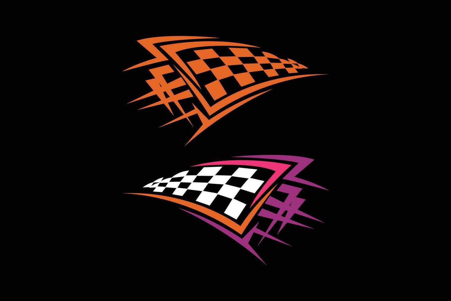 Flag high quality for racing vector