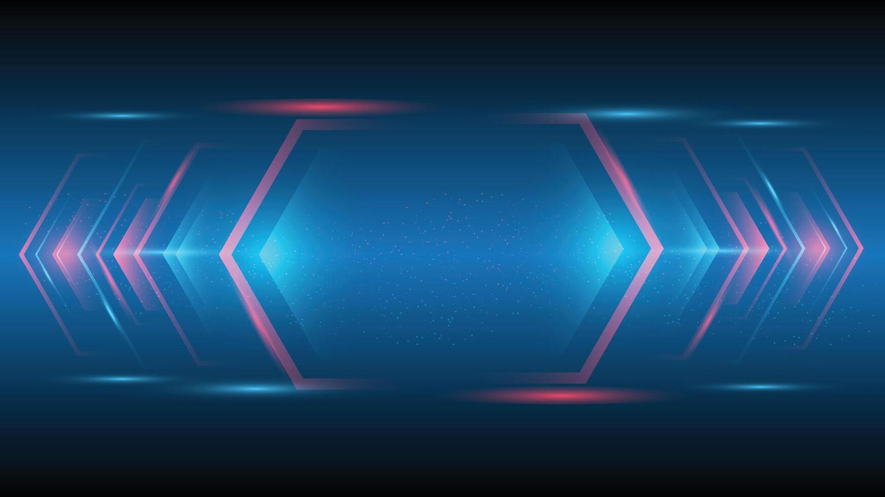 Abstract technology background red blue Hi-tech communication concept, technology, digital business, innovation, science fiction scene illustration with copy-space. vector