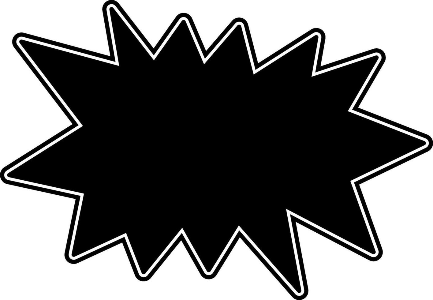 Comic explosion blasting explode shout boom bomb effect black vector