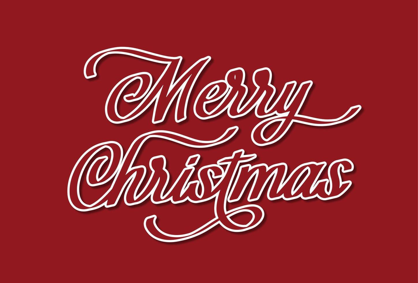 Merry Christmas lettering template. Xmas greeting card template, Invitation script calligraphy, Creative typographic quote, Holiday postcard element. vector