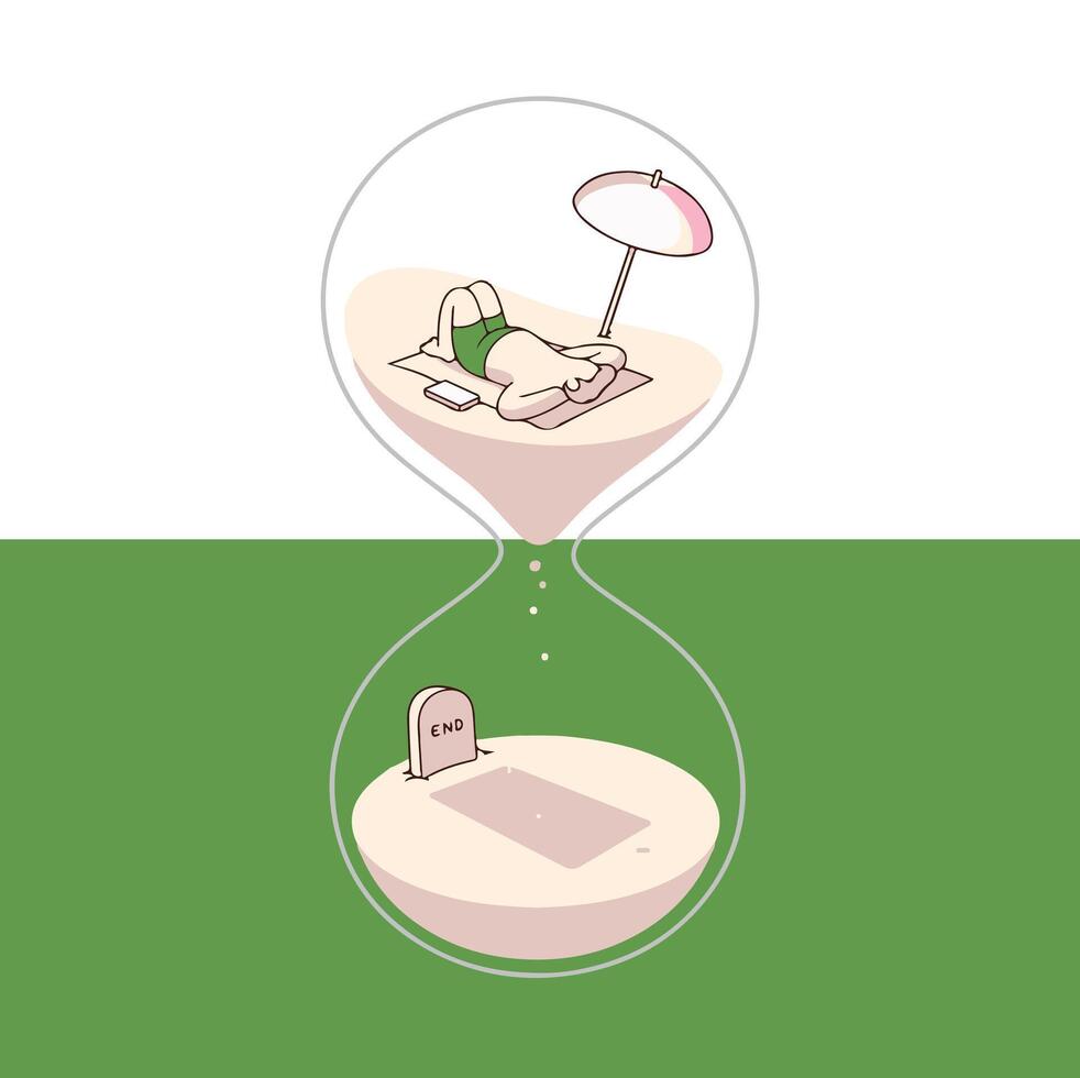 Time for life vector