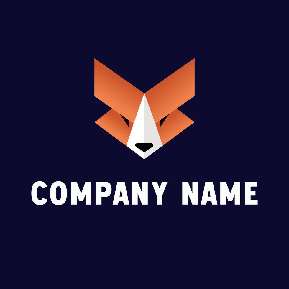 Sleek Fox Logo Design for Tech-Savvy Startups and Creative Agencies vector