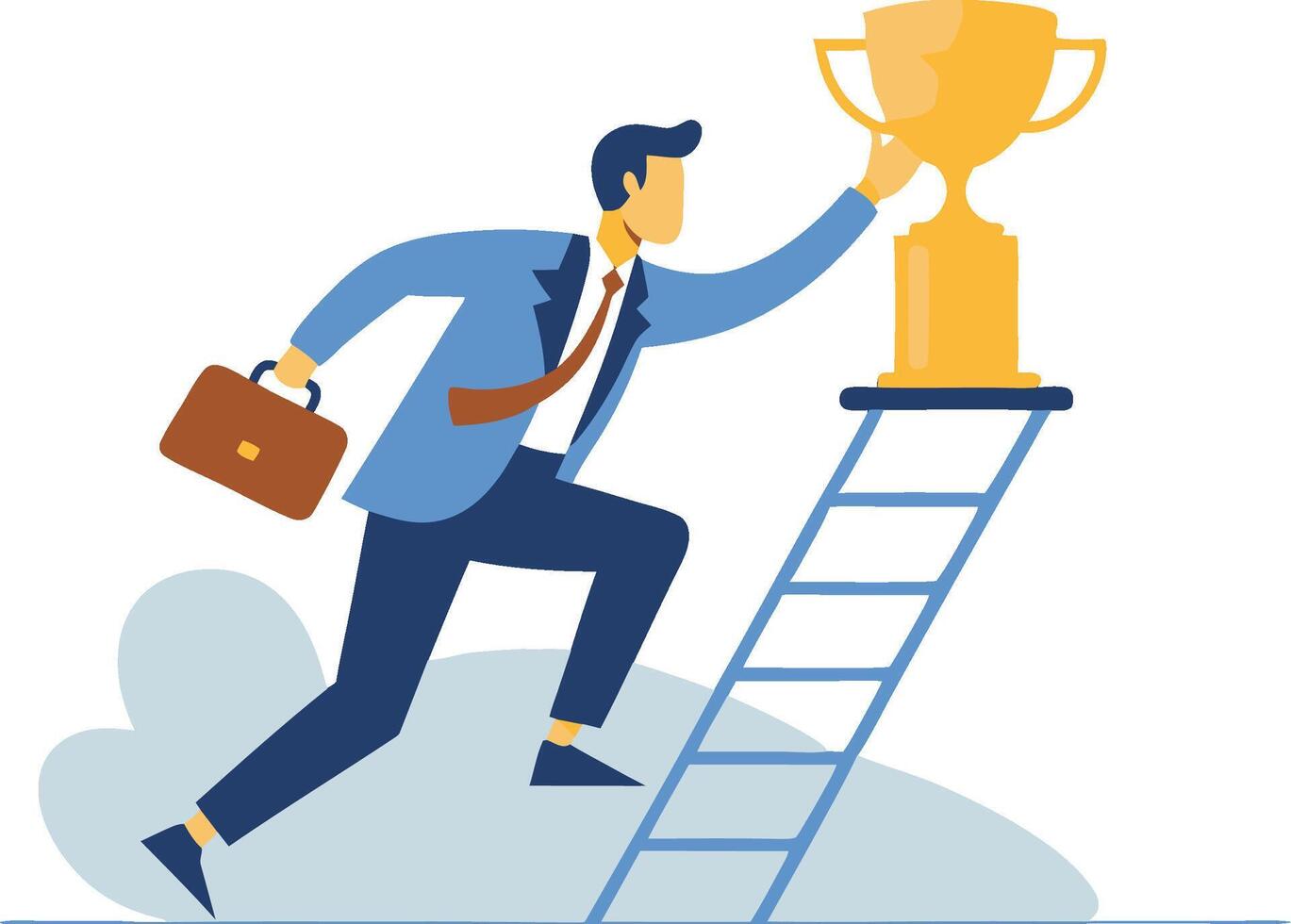 Climbing the Leadership Ladder, How Skill Development Fuels Career Success vector