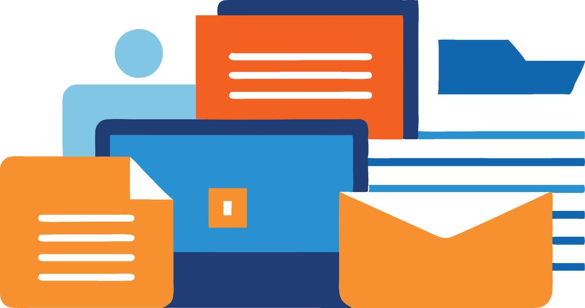 Filing Solutions, Managing Office Documents, Contracts, and Research Papers vector