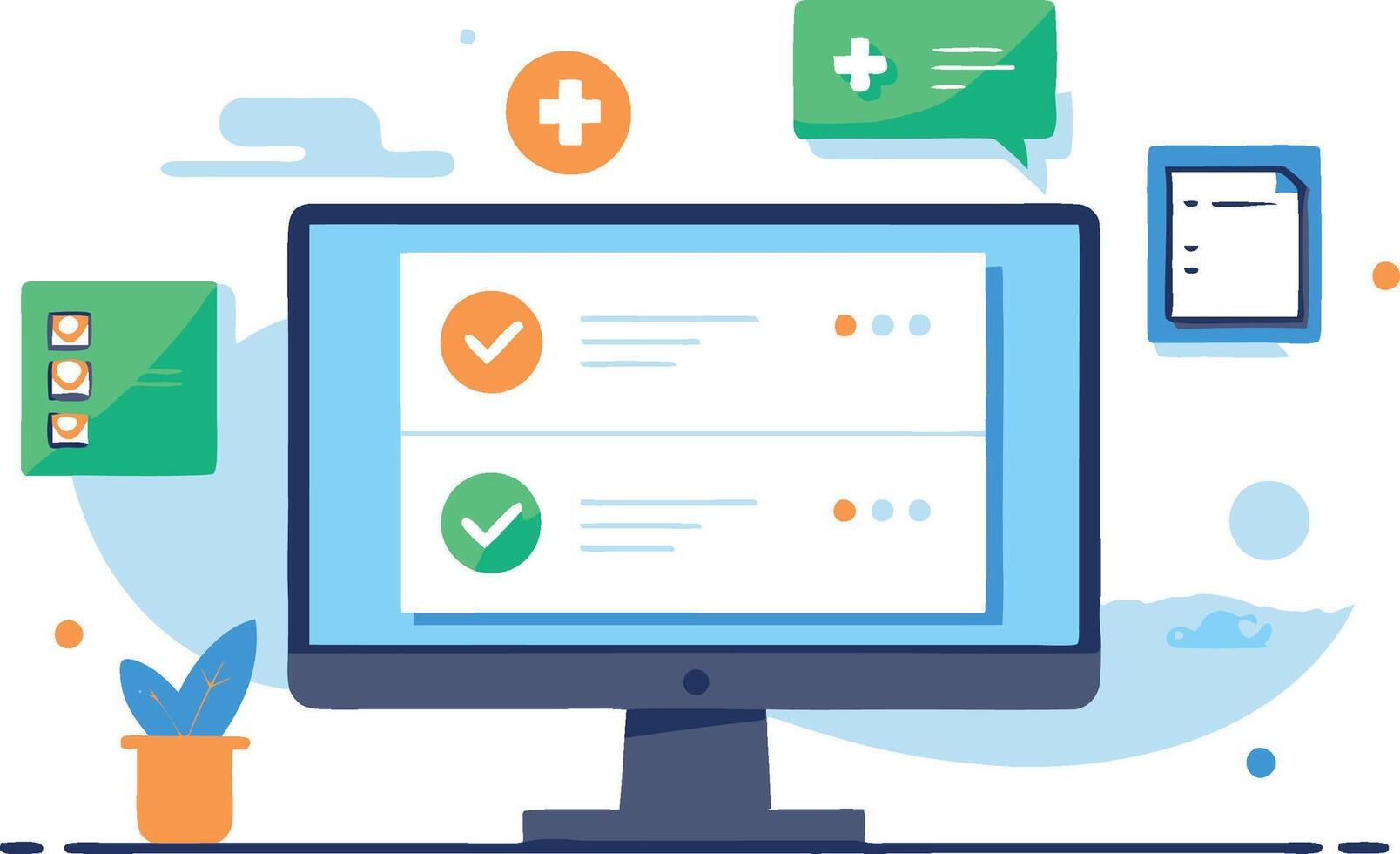 A Simple Survey for Customer Feedback and Suggestions vector