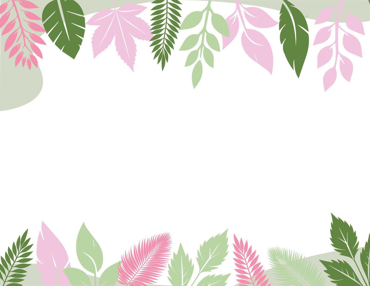 Abstract Leaf Background for Autumn Posters Flyers Invitations and Tropical Botanical Designs with Natural Pastel Colours vector