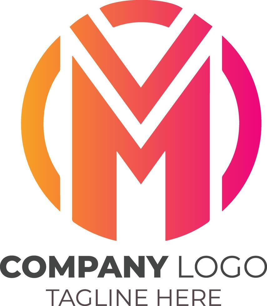 Abstract Letter M Logo Design for Business Branding, Corporate Identity, and Modern Marketing Solutions vector