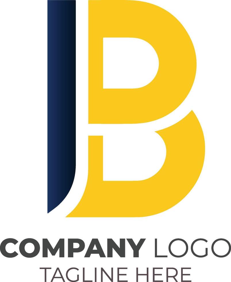 Stylish Letter B Logo Design for Business Branding with Premium Typography and Modern Aesthetic Ideal for Technology and Network Companies vector