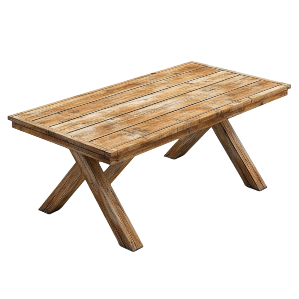 Weathered Wooden Picnic Table png