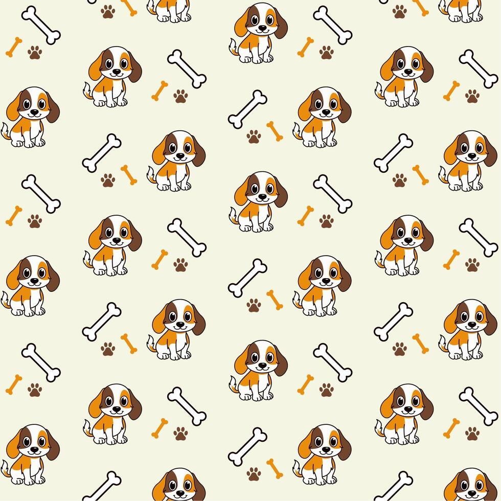 Dog - Bone - Paw Pattern, Pattern Image Free vector