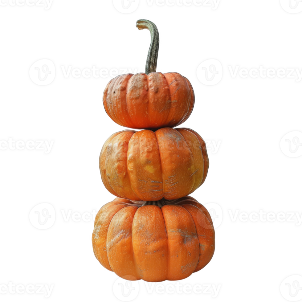 Three Pumpkins Stacked in a Pyramid png