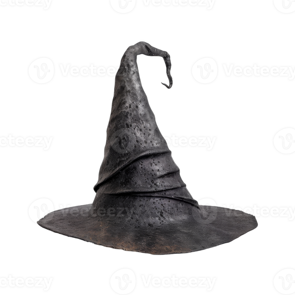 Black Witch Hat with a Pointed Tip png