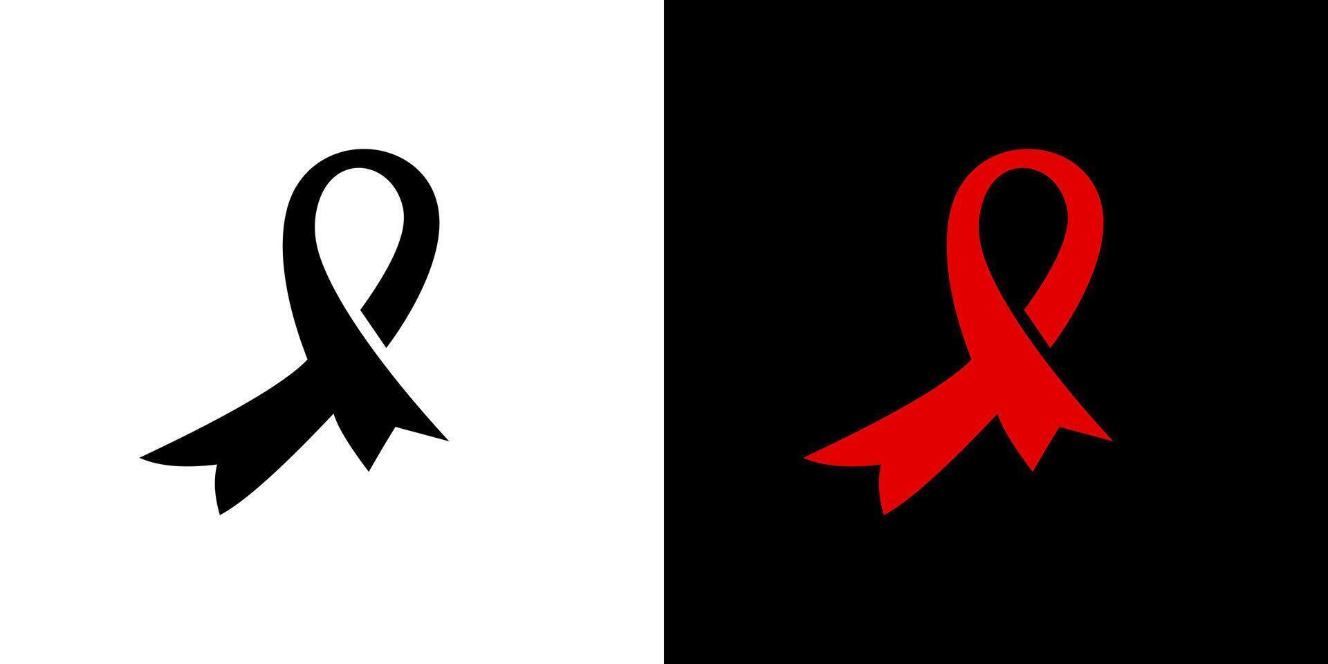 Ribbon icon cancer logo abstract design background isolated vector