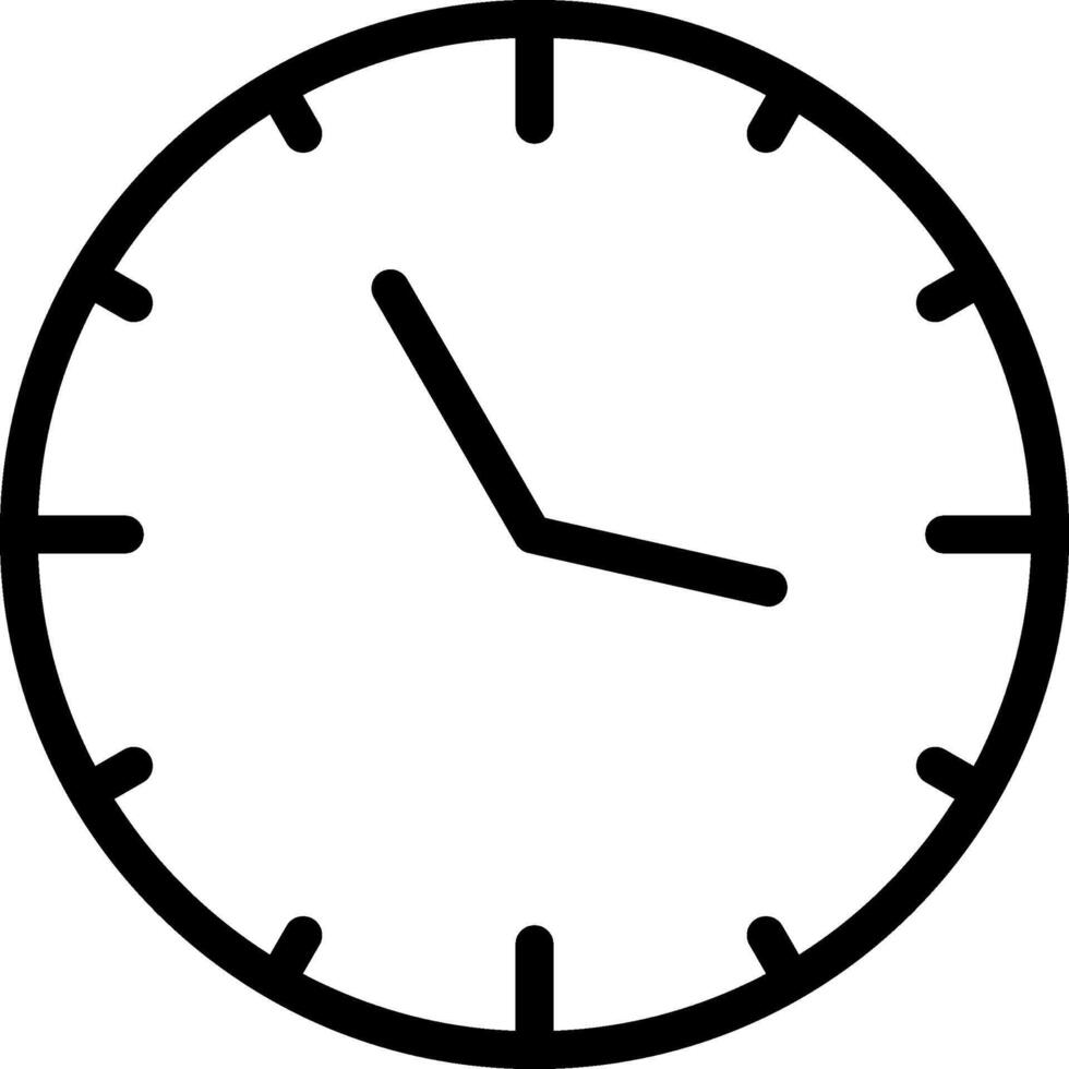 Clock Line Icon vector