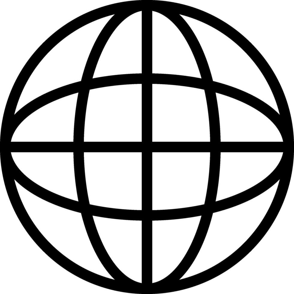 Globe Line Icon vector