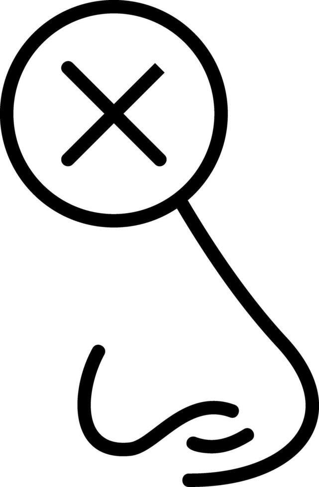 Loss Sense of Small Line Icon vector