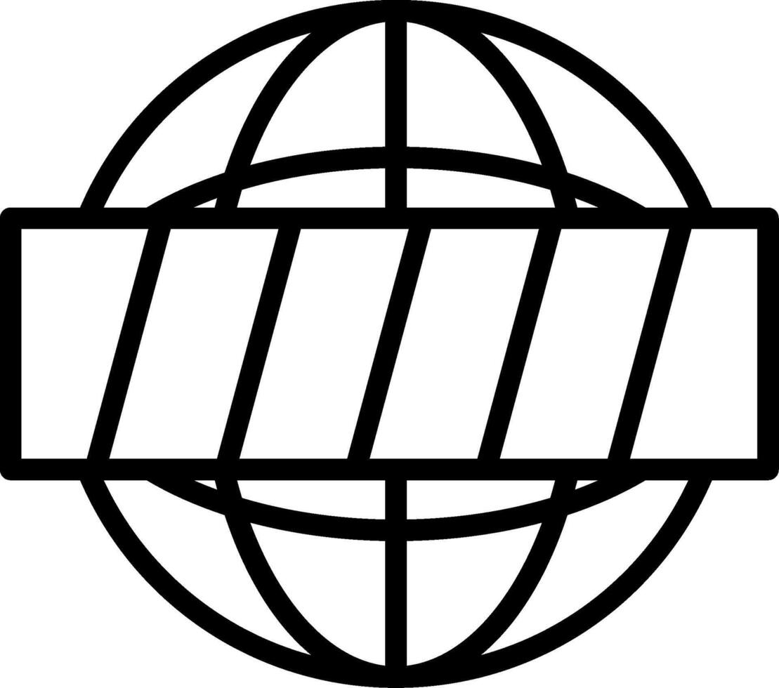 World Line Icon vector