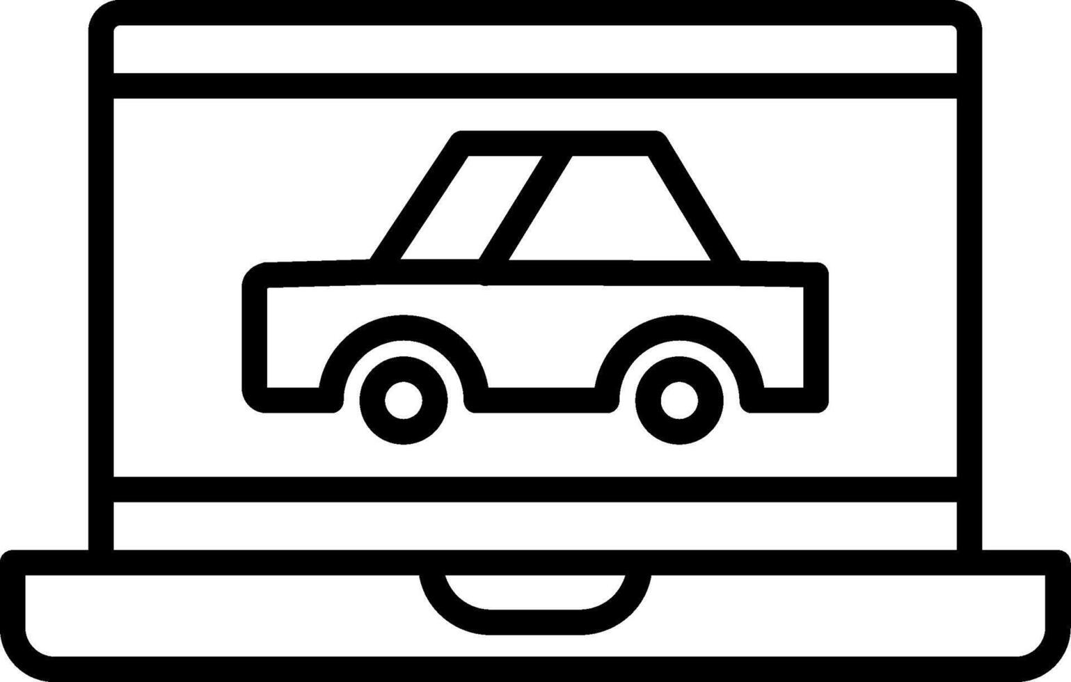 Online Shop Line Icon vector