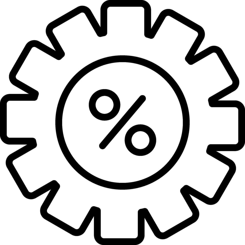 Setting Line Icon vector