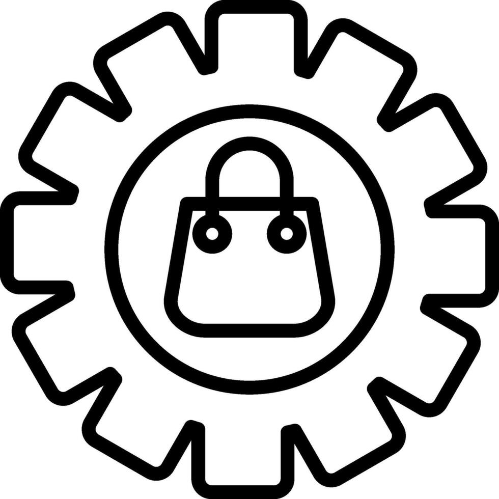 Setting Line Icon vector
