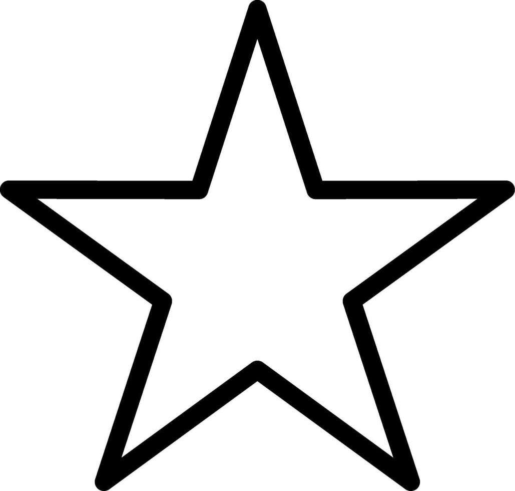 Star Line Icon vector