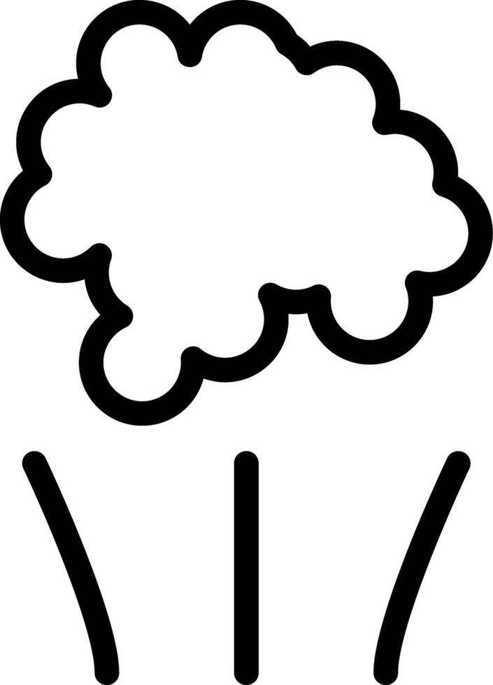 Smoke Line Icon vector